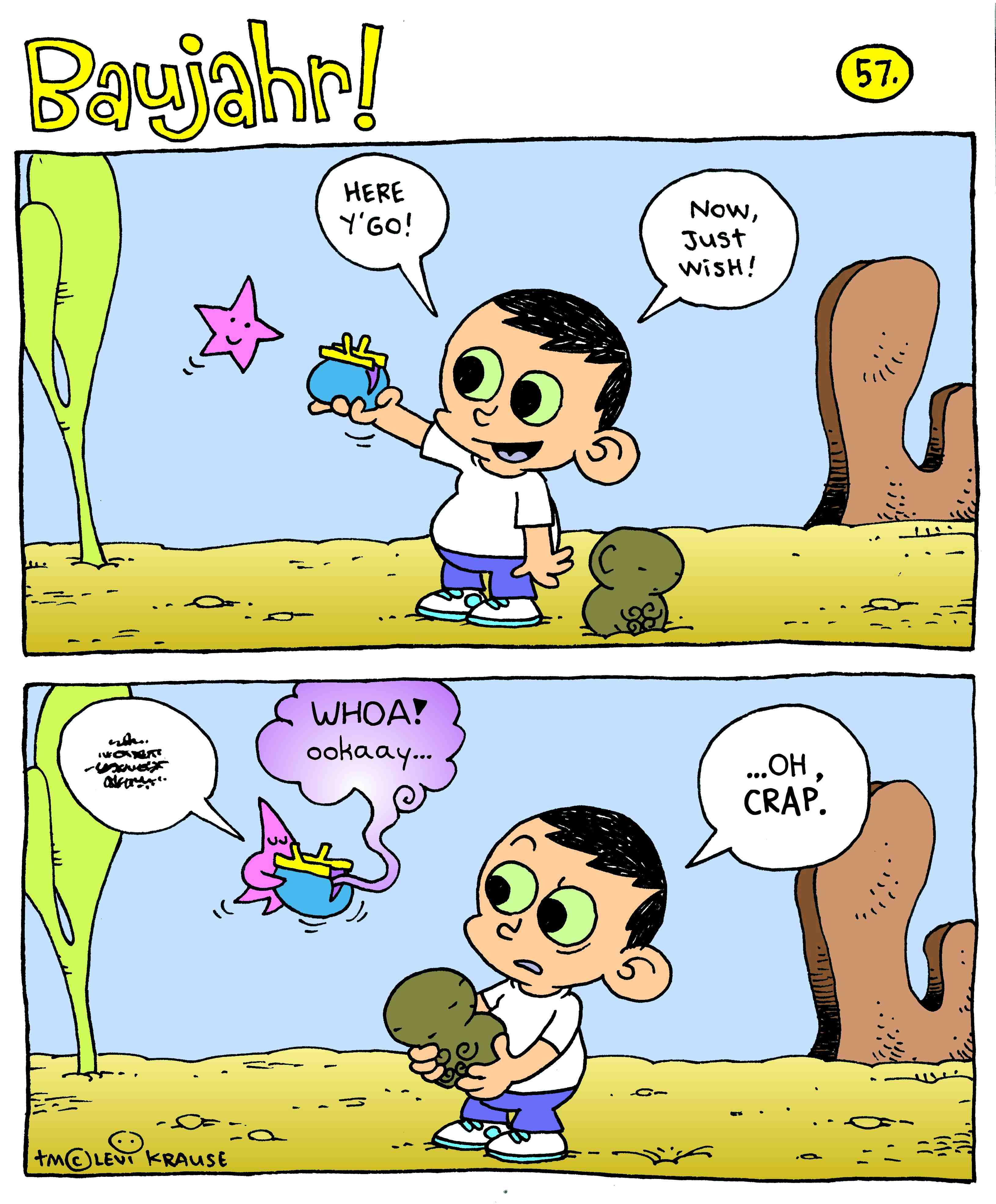 Bad news, man.  She meant you should have that wacky cactus make the wish for you.